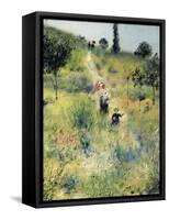 The Path Through the Long Grass-Pierre-Auguste Renoir-Framed Stretched Canvas