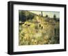 The Path Through the Long Grass-Pierre-Auguste Renoir-Framed Art Print