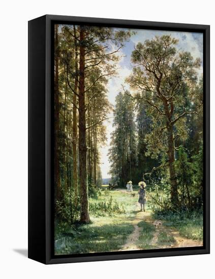 The Path Through the Woods, 1880-Ivan Ivanovitch Shishkin-Framed Stretched Canvas