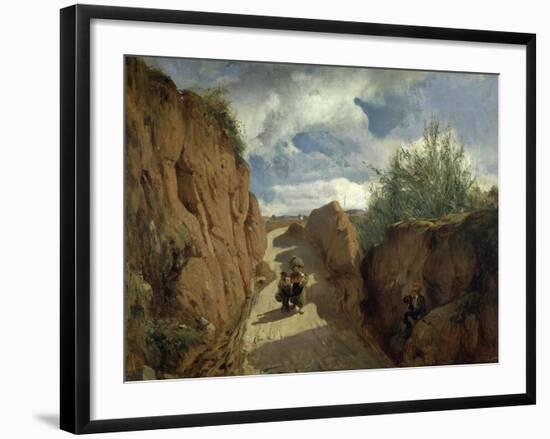 The Path to Granollers, 1866-1872-Ramon Marti Alsina-Framed Giclee Print