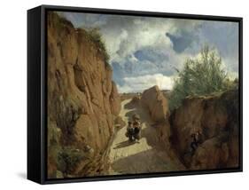 The Path to Granollers, 1866-1872-Ramon Marti Alsina-Framed Stretched Canvas