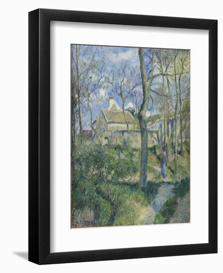 The Path to Les Pouilleux, Pontoise, 1881-Camille Pissarro-Framed Premium Giclee Print