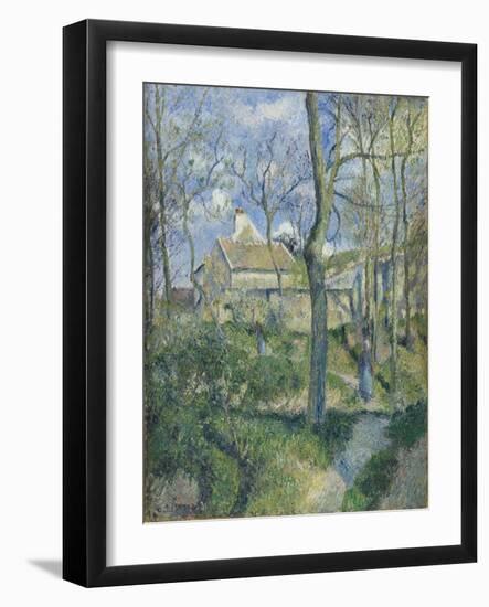 The Path to Les Pouilleux, Pontoise, 1881-Camille Pissarro-Framed Giclee Print