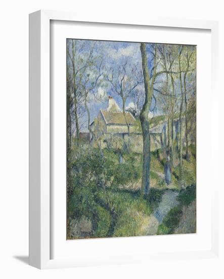 The Path to Les Pouilleux, Pontoise, 1881-Camille Pissarro-Framed Giclee Print