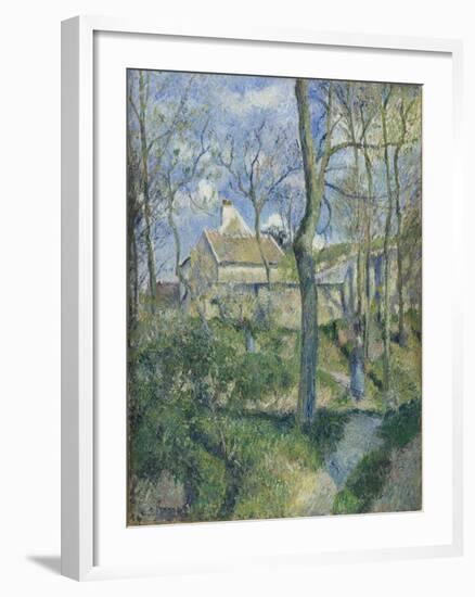 The Path to Les Pouilleux, Pontoise, 1881-Camille Pissarro-Framed Giclee Print