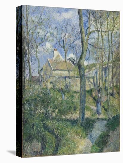 The Path to Les Pouilleux, Pontoise, 1881-Camille Pissarro-Stretched Canvas
