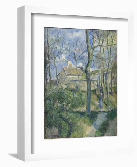 The Path to Les Pouilleux, Pontoise, 1881-Camille Pissarro-Framed Giclee Print