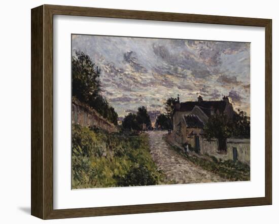 The Path to Louveciennes,1876-Edgar Degas-Framed Giclee Print