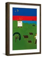 The path to Torres Vedras-Cristina Rodriguez-Framed Premium Giclee Print