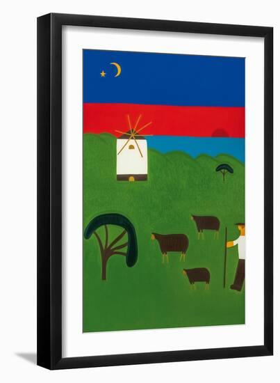 The path to Torres Vedras-Cristina Rodriguez-Framed Giclee Print