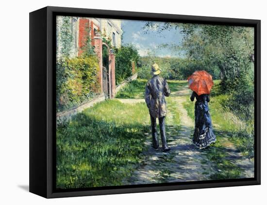 The Path Uphill, 1881-Gustave Caillebotte-Framed Stretched Canvas