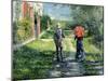 The Path Uphill, 1881-Gustave Caillebotte-Mounted Giclee Print