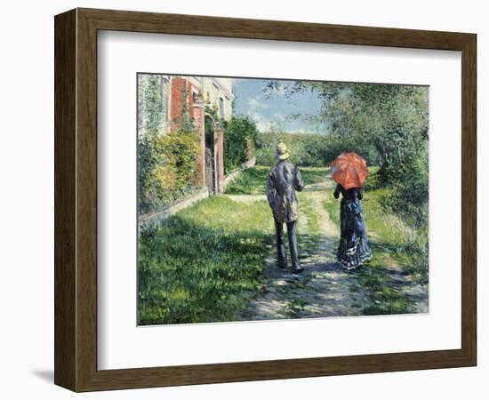 The Path Uphill-Gustave Caillebotte-Framed Giclee Print