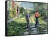 The Path Uphill-Gustave Caillebotte-Framed Stretched Canvas