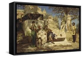 The Patrician's Siesta, 1881-Henryk Siemiradzki-Framed Stretched Canvas