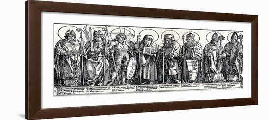 The Patron Saints of Austria, 1515-Albrecht Dürer-Framed Giclee Print