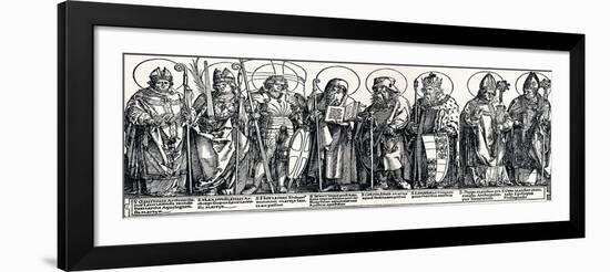 The Patron Saints of Austria, 1515-Albrecht Dürer-Framed Giclee Print