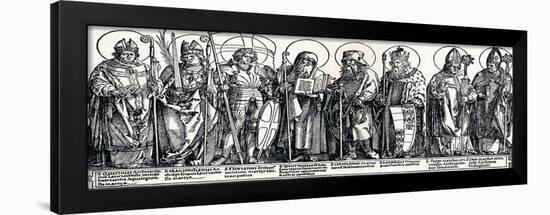 The Patron Saints of Austria, 1515-Albrecht Dürer-Framed Giclee Print