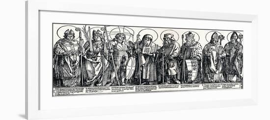 The Patron Saints of Austria, 1515-Albrecht Dürer-Framed Giclee Print