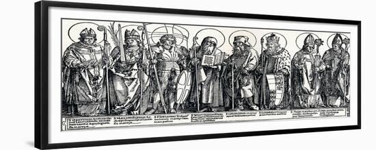 The Patron Saints of Austria, 1515-Albrecht Dürer-Framed Giclee Print