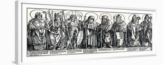 The Patron Saints of Austria, 1515-Albrecht Dürer-Framed Giclee Print