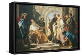 The Patron Saints of the Crotta Family-Giambattista Tiepolo-Framed Stretched Canvas
