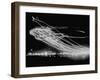 The Pattern Made by Landing Lights of Planes in 20 Minute Time Exposure at La Guardia Airport-Andreas Feininger-Framed Premium Photographic Print