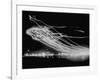 The Pattern Made by Landing Lights of Planes in 20 Minute Time Exposure at La Guardia Airport-Andreas Feininger-Framed Photographic Print