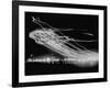 The Pattern Made by Landing Lights of Planes in 20 Minute Time Exposure at La Guardia Airport-Andreas Feininger-Framed Photographic Print