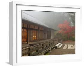The Pavilion at the Portland Japanese Garden, Oregon, USA-William Sutton-Framed Premium Photographic Print
