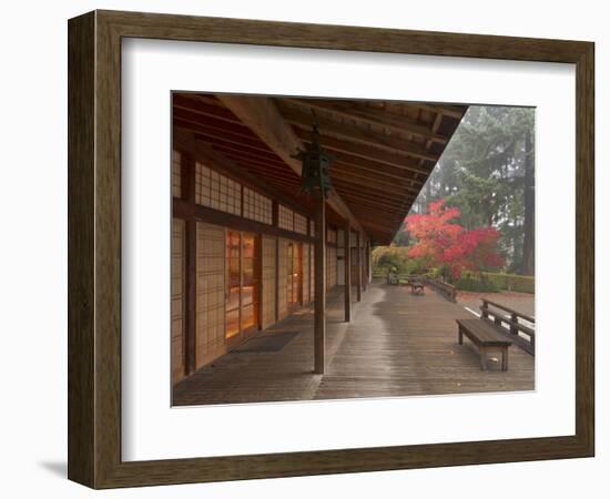 The Pavilion at the Portland Japanese Garden, Oregon, USA-William Sutton-Framed Photographic Print