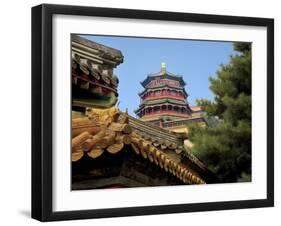 The Pavilion of Buddhist Fragrance, at the Summer Palace, Beijing, China-Miva Stock-Framed Premium Photographic Print