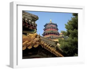 The Pavilion of Buddhist Fragrance, at the Summer Palace, Beijing, China-Miva Stock-Framed Premium Photographic Print