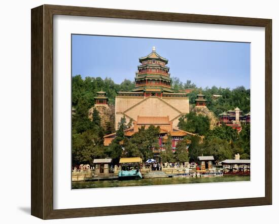 The Pavilion of Buddhist Fragrance, at the Summer Palace, Beijing, China-Miva Stock-Framed Premium Photographic Print