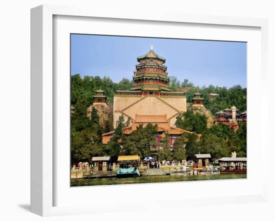 The Pavilion of Buddhist Fragrance, at the Summer Palace, Beijing, China-Miva Stock-Framed Premium Photographic Print