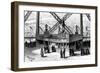 The Pavilion of the Figaro, on the Second Storey of the Eiffel Tower, Paris, 1889-null-Framed Giclee Print