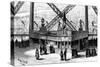 The Pavilion of the Figaro, on the Second Storey of the Eiffel Tower, Paris, 1889-null-Stretched Canvas