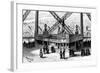 The Pavilion of the Figaro, on the Second Storey of the Eiffel Tower, Paris, 1889-null-Framed Giclee Print