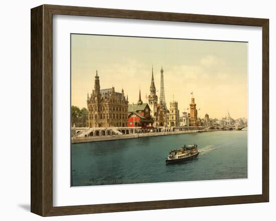 The Pavilions of the Nations, Iii, Exposition Universal, Paris, France, C.1890-1900-null-Framed Giclee Print