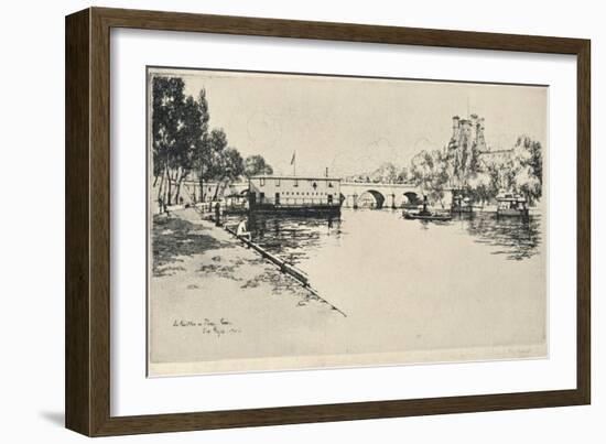 The Pavillon De Flore, 1915-Eugene Bejot-Framed Giclee Print