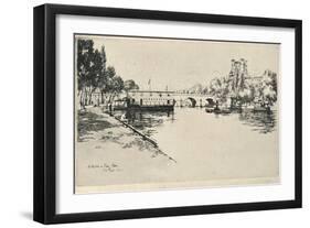 The Pavillon De Flore, 1915-Eugene Bejot-Framed Giclee Print