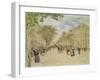 The Pavillon De Hanovre and the Boulevard Des Italiens, Paris, after 1870-Jean Francois Raffaelli-Framed Giclee Print