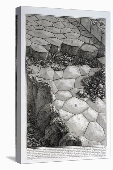 The Paving of the Via Appia Antica, from "Le Antichita Romane De G.B. Piranesi (1756)"-Giovanni Battista Piranesi-Stretched Canvas