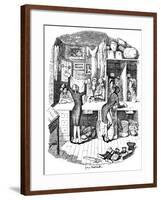 The Pawnbrokers Shop, C1900-George Cruikshank-Framed Giclee Print