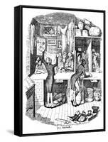 The Pawnbrokers Shop, C1900-George Cruikshank-Framed Stretched Canvas