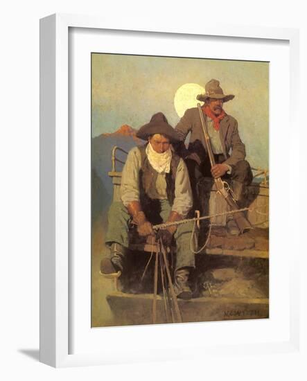 The Pay Stage, 1909-Newell Convers Wyeth-Framed Giclee Print