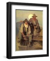 The Pay Stage, 1909-Newell Convers Wyeth-Framed Giclee Print