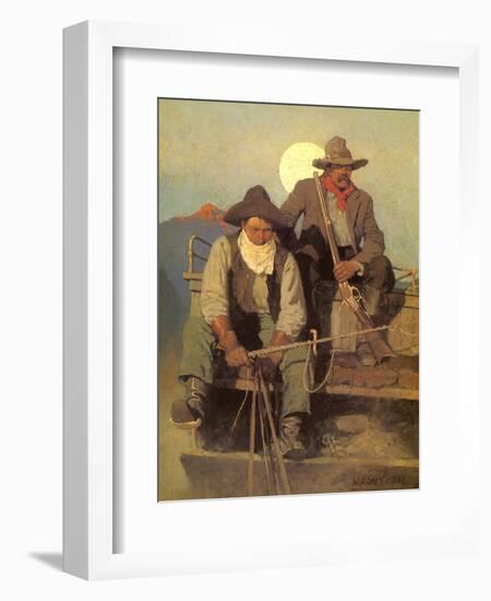 The Pay Stage, 1909-Newell Convers Wyeth-Framed Giclee Print