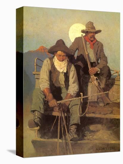 The Pay Stage, 1909-Newell Convers Wyeth-Stretched Canvas