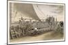 The Paying-Out Machinery on the Deck of the Great Eastern-Robert Dudley-Mounted Art Print